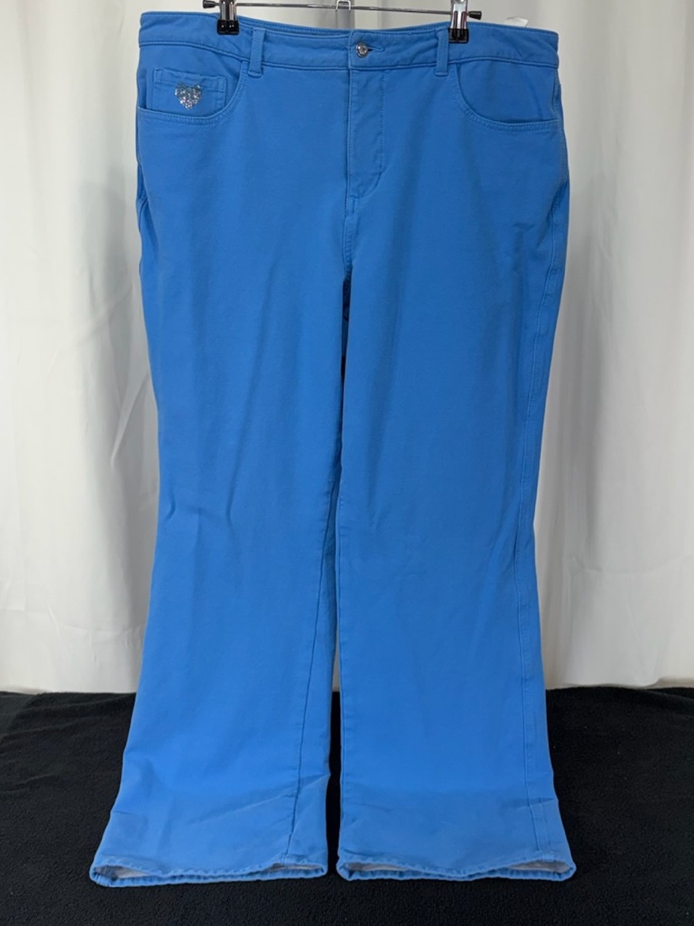 Quacker Factory Bright Blue Bootcut Pants 2179